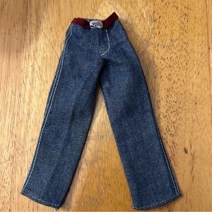 Vintage 60’s Mattel Ken Doll Blue Denim Jeans includes original “Ken” Belt